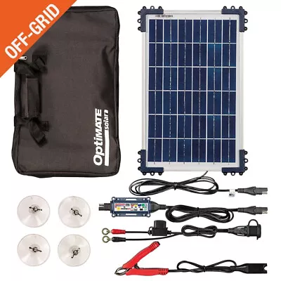 OptiMate Solar Duo 10W Solar Panel Battery Charging Travel Kit - Next Day • £159.99