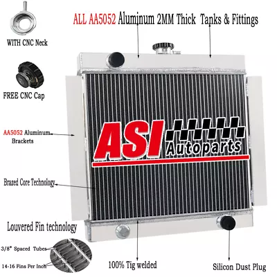 3 Row Aluminum Radiator For 1968-1980 Ford Escort Mk1 Mk2 PINTO/MEXICO RS2000 MT • $249