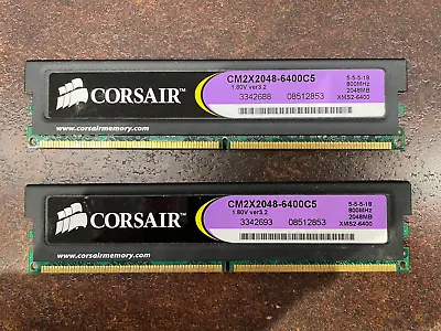 Corsair Xms2 Ddr2 4gb (2x 2gb) Pc2-6400 • £15.99