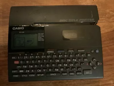 Casio CW-K85 Thermal Disc Title Printer Used Works Battery Operated • $35