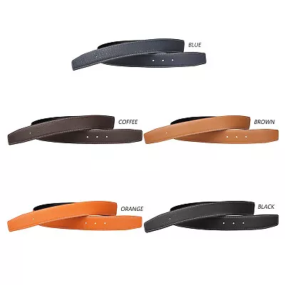 H Full Grain Leather Belt Buckleless Interchangeable Belt 38mm Wide • $56.99