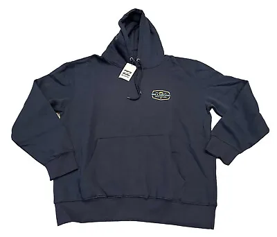NEW Billabong Goods Mens Pullover Hoodie Sweatshirt Navy Blue Size Small NWT • $20.99