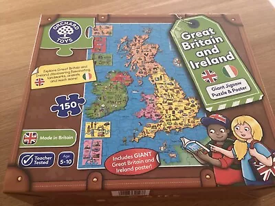 £4.25 • Buy Puzzle - Orchard Toys - Great Britain & Ireland - Giant Jigsaw And Poster