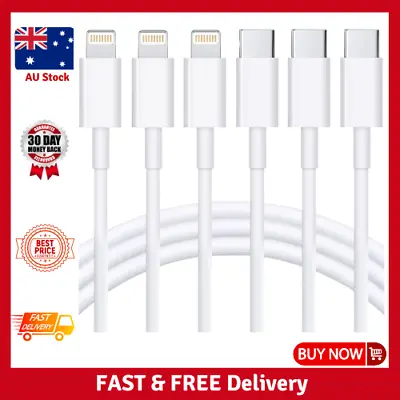 USB C To Lightning Cable 3Pack 6FT [Apple Mfi Certified] Iphone Fast Charger Cab • $18.99