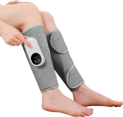 Leg Massager Muscles Relax Heated Air Compression Foot Massage Calf Circulation • $38.99