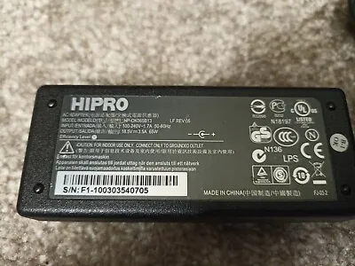£4.99 • Buy Hipro Hp-ok065b13 18.5v 3.5a 65w Charger Power Supply