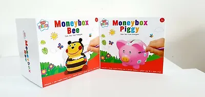 Childrens Paint Your Own Money Box Piggy Bank Kids Craft Piggy Bee • £7.99