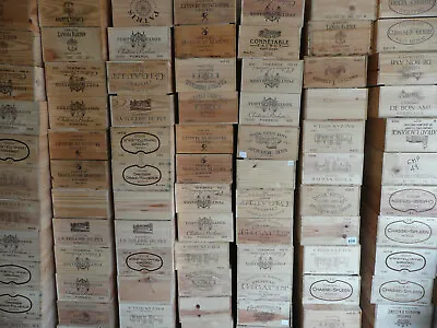 £16.25 • Buy Wooden Wine Box Crate ~ 12 Bottle. French Genuine Storage Drawer Planter Hamper
