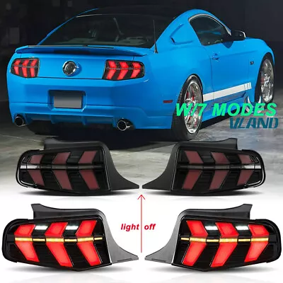 LED Tail Lights W/Sequential Turn Light For 2010-2012 Ford Mustang 7 Modes RH+LH • $342