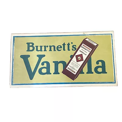 Vintage Brunett’s Vanilla Street Car Trolley Sign Advertisement Shows Age • $100