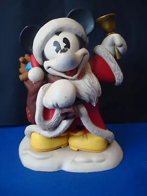 Vintage Disney Mickey Mouse Christmas Santa Toy Bag Figure Collectible HMK.CDS • £16.37