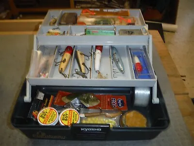 Vintage Flambeau Tackle Box With Lots Of Old Lures & Misc Fishing Tackle *ndr10 • $69.99