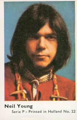 Neil Young Dandy Gum Pop Stars Series P 1977 #22 • £19.95