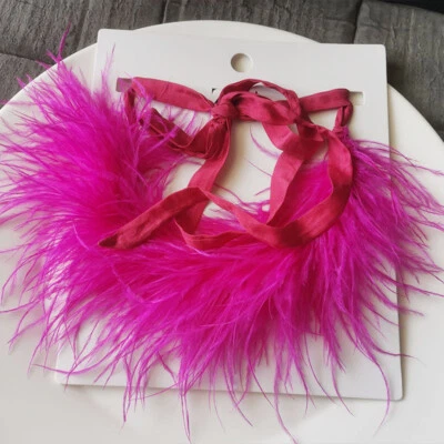 $17.99 • Buy New Zara Feather Collar Statement Necklace Gift Fashion Women Party Show Jewelry