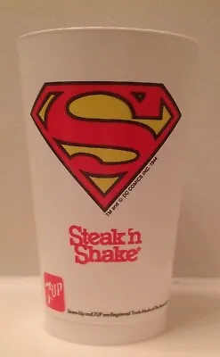 Superman III 7up Plastic Cup Steak N' Shake • $8