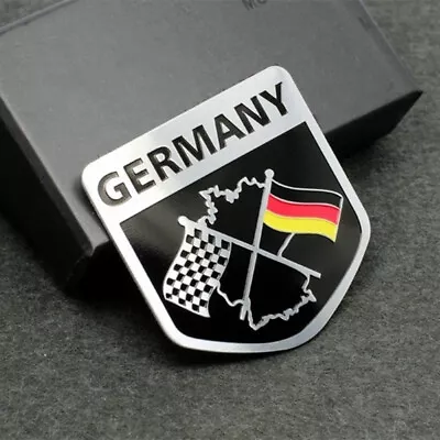 3D German Flag Car Emblem Grille Badge Metal Racing Decal Stickers Accessories • $11.93