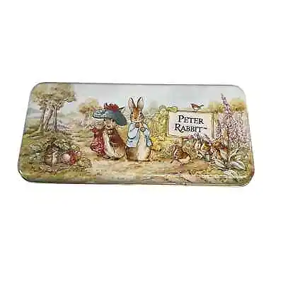 Vintage Peter Rabbit Pencil Art Case Storage Tin Easter Bunny  • $19.99