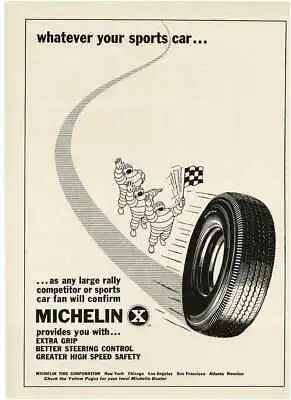 1960 MICHELIN Tires Bibendum Michelin Man Vintage Print Ad • $8.95