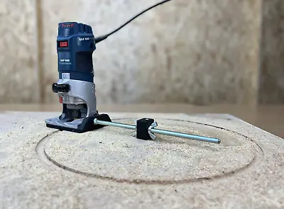 £20 • Buy Circle Jig For BOSCH GKF-600 Trimmer Router Fully Adjustable