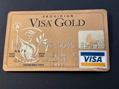 Providian Visa Gold Expired Credit Card 08/2000 • $8.95