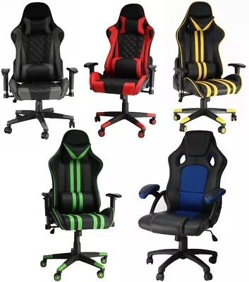 £89.99 • Buy Gaming Computer Chair Ergonomic Adjustable Swivel Recliner Laptop Office Chair