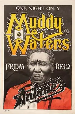 Original Poster For A 1979 Performance By Muddy Waters #158453 • $975