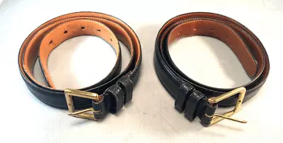 Pair Of Coach Genuine Full Leather Men’s Belts 38 Inch. Black And Brown. • $35