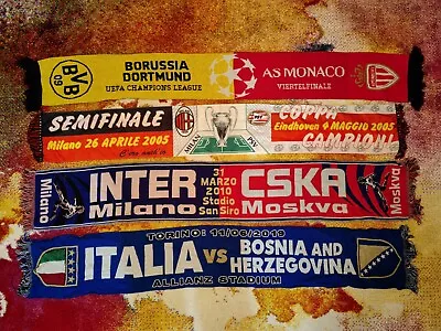 Scarves Football Inter Milan Dortmund CSKA Monaco Schals Bosnia PSV Scarf Soccer • $69