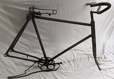  Bicycle Frame Antique Vintage Track Safety Bike Racing 1890s 1900s No Wheels • $315