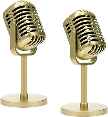 2Microphone Vintage Look Old Style Dynamic Vocal Classic Retro Studio Stage Voic • $27.59