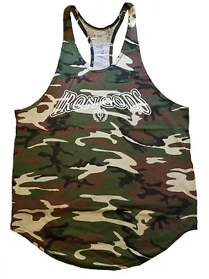 Iron Gods Camo Workout Tank Top Y-Back Tank Gym Apparel Muscle Weight Training • $23.99