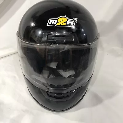 M2R MADE 2 Race Bike Motorcycle FULL FACE Helmet Black VISOR DOT See Pics • $20