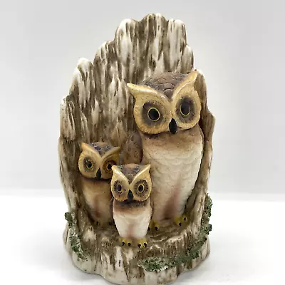 Maruri Triple Owls Wild Bird Animal Figurine Ornament Home Decor Collectable • $16.41