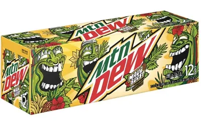 FREE SHIPPING DOLLAR GENERAL EXCLUSIVE Mountain Dew Maui Burst 12/12oz CANS.  • $29