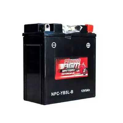 Power AGM 12V 5AH 120CCAs Motorcycle Battery NPC-YB5L-B Bike Scooter Jet Ski NEW • $39.95