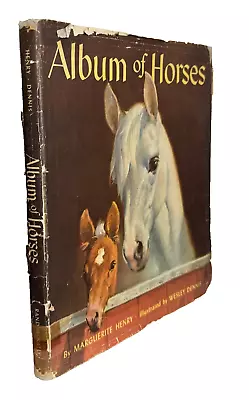 ALBUM OF HORSES Marguerite Henry HBDJ Early Edition Vintage • $20