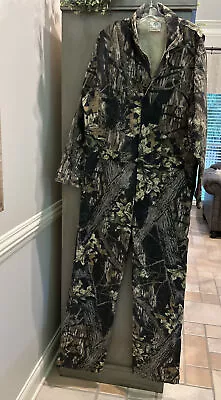 Mossy Oak Breakup Camo Cotton Coveralls Men's Size Large  Made In Usa • $50.15