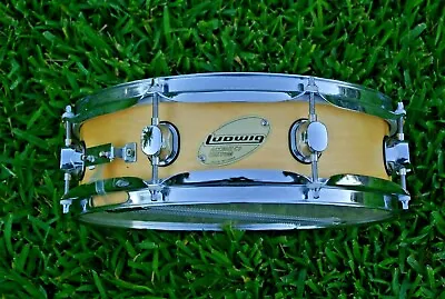 LUDWIG 13  NATURAL LACQUER PICCOLO SNARE DRUM For YOUR DRUM SET! LOT Q143 • $148.45