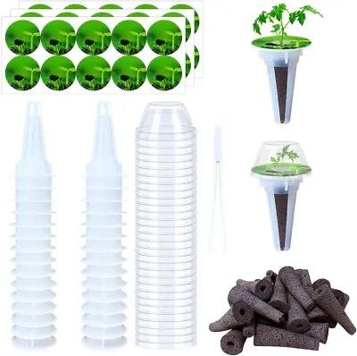 121pcs Seed Pod Kit Hydroponics Garden Accessories Grow Anything Kit Sponge Dome • $16.99