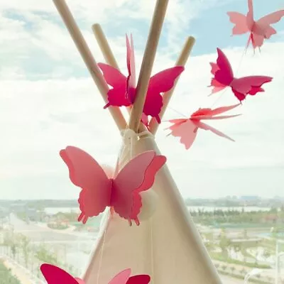 £1.54 • Buy 3D Butterfly Bunting Wedding Party Birthday Paper Festival Hanging Colorful Gift
