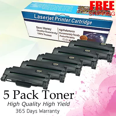 5PK MLT-D105L Toner Cartridge Fit For Samsung SF-650 650P SCX-4600 4623F ML-2525 • $69.90