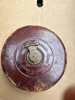 £5 • Buy Vintage John Rabone & Sons Hockley Abbey Leather Covered Tape Measure 