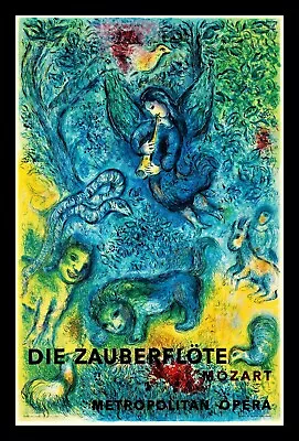 Marc Chagall Mozart Metropolitan Opera Canvas Print Fridge Magnet 10x15 Large • $32.95