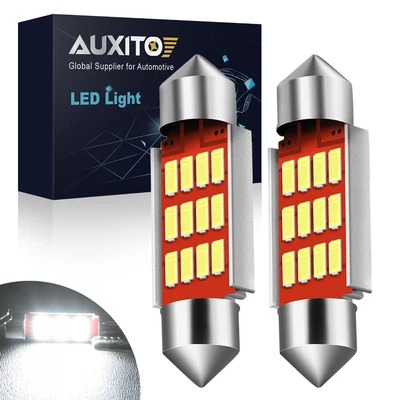 £5.07 • Buy 2* 239 272 C5W 12V 36mm White Car Interior Light LED License Plate Light Bulbs