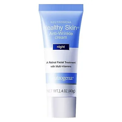 1.4oz Neutrogena Healthy Skin Anti-Wrinkle Night Cream Moisturizer Healthier 40g • $8.99