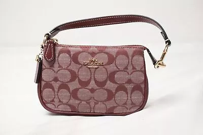 Coach Women's Nolita 15 In Signature Chambray Bag LC7 Gold/Wine Multi One Size • $114.64