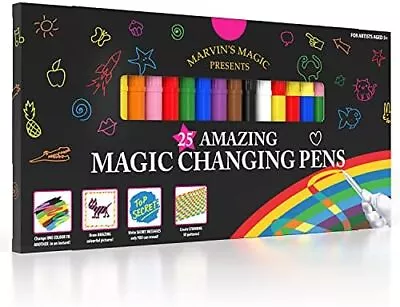 Amazing Magic Pens Colour Changing Magic Colouring Pens Set Create 3D Lettering • £23.09