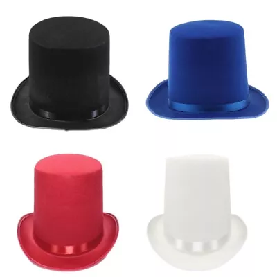 Black Top Hat Magician Top Hat Bowler Top Hat Halloween Jazz Stage Performances • £7.26