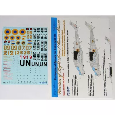 FoxBot Decals 1/48 48-069 Mi-24 Ukrainian Air Forces Ukrainian Crocodiles Pt 1 • $14