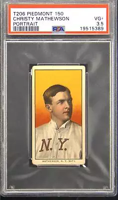 1909-11 T206 Piedmont 150 Christy Mathewson Portrait PSA 3.5 • $3750